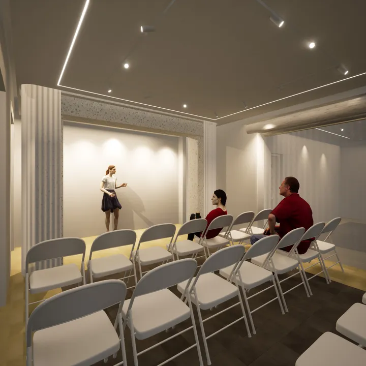 Hayedeh Changizian House-Museum — Ground-Floor Hall No. 1 During a Performance