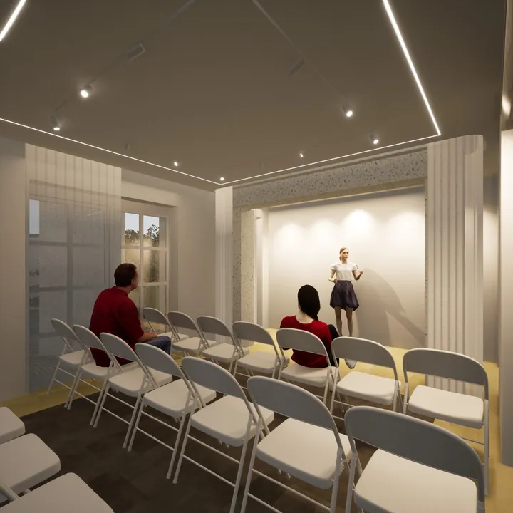 Hayedeh Changizian House-Museum — Ground-Floor Hall No. 1 During a Performance